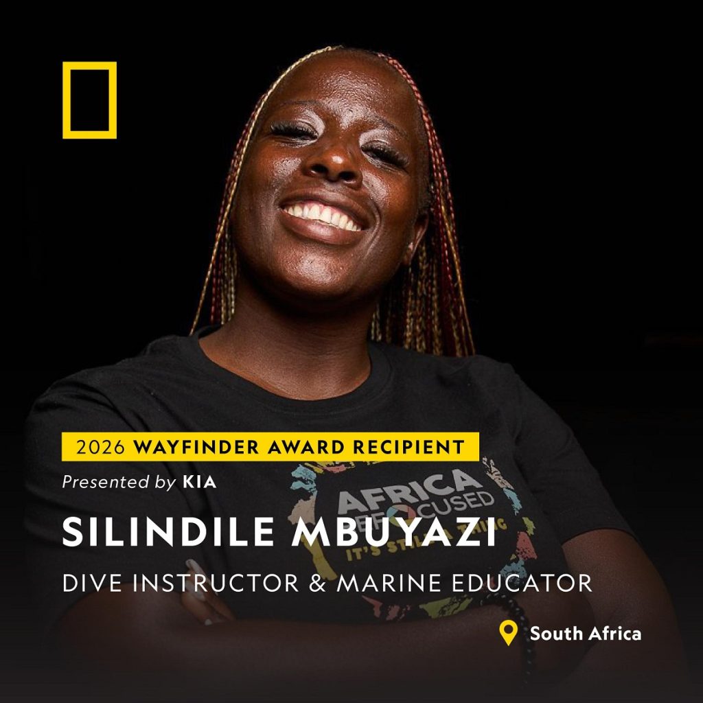 National Geographic Society Recognizes Silindile Mbuyazi with 2026 Wayfinder Award Presented by Kia for Groundbreaking Ocean Conservation and Storytelling