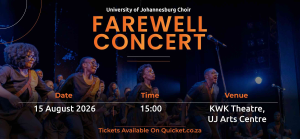 A special farewell concert for UJ Choir ahead of historic world symposium performance  UJ Choir prepares for historic world symposium performance