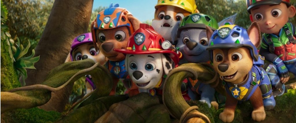 Paw Patrol pups go dino-sized in new big-screen adventure