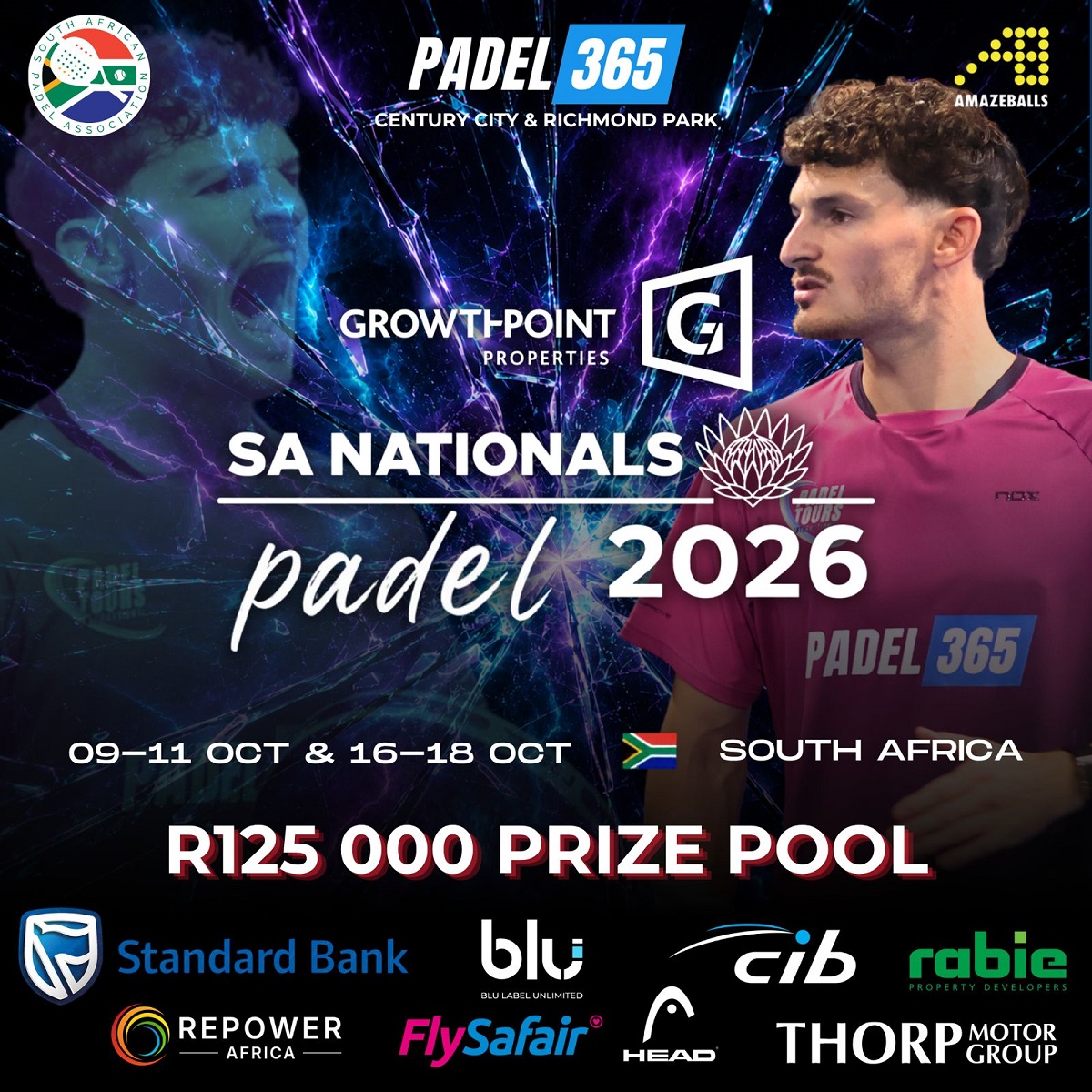 South Africa’s First-Ever Padel Nationals Arrives This October – R125 000 On The Line At The Growthpoint Sa National Padel Championship 2026
